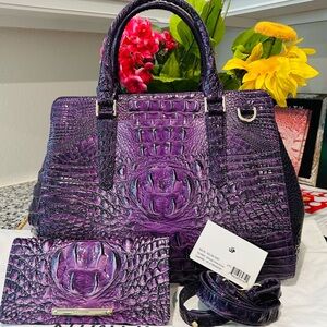 Brahmin Ultraviolet Small Finley and Ady Wallet